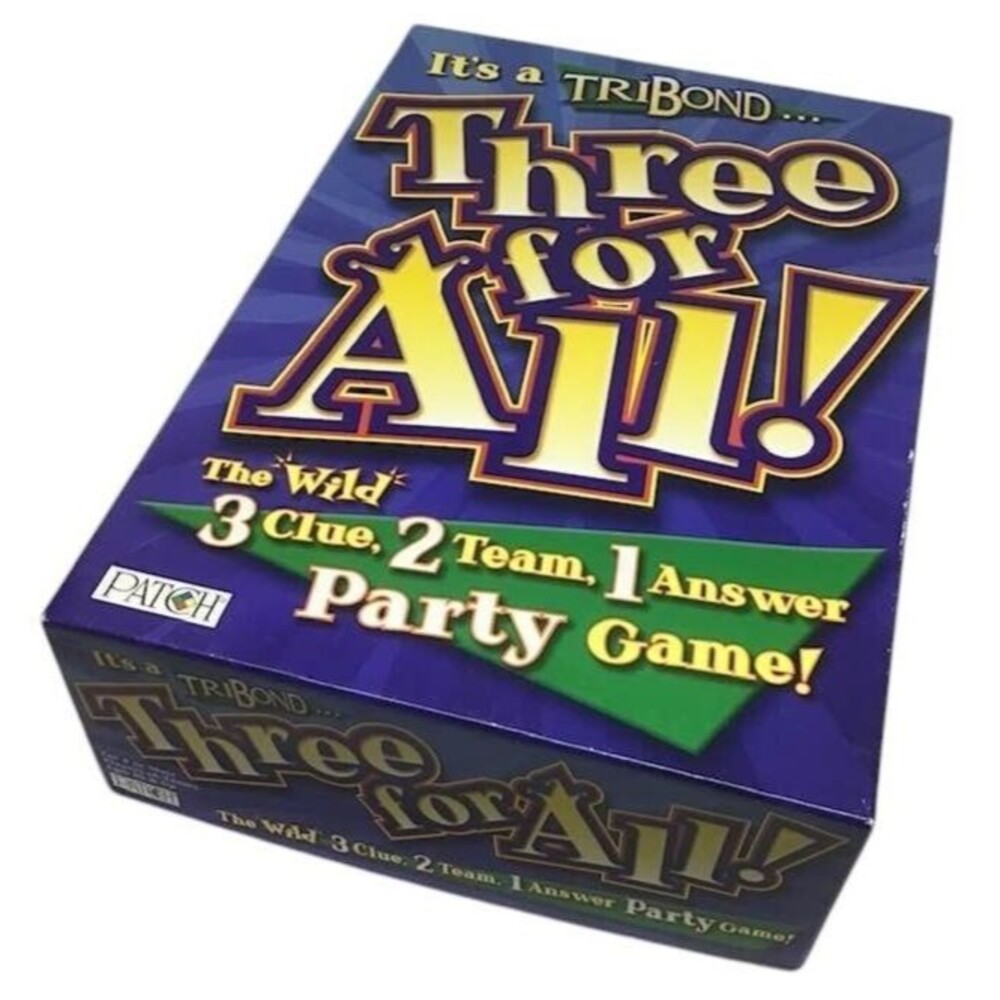 TriBond Three For All Party Game Clues Teams Answers Wild Original Box Complete